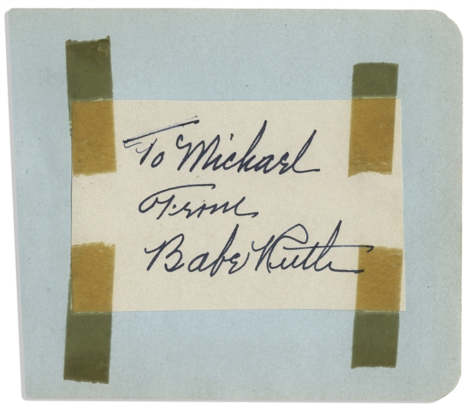 Babe Ruth Signature